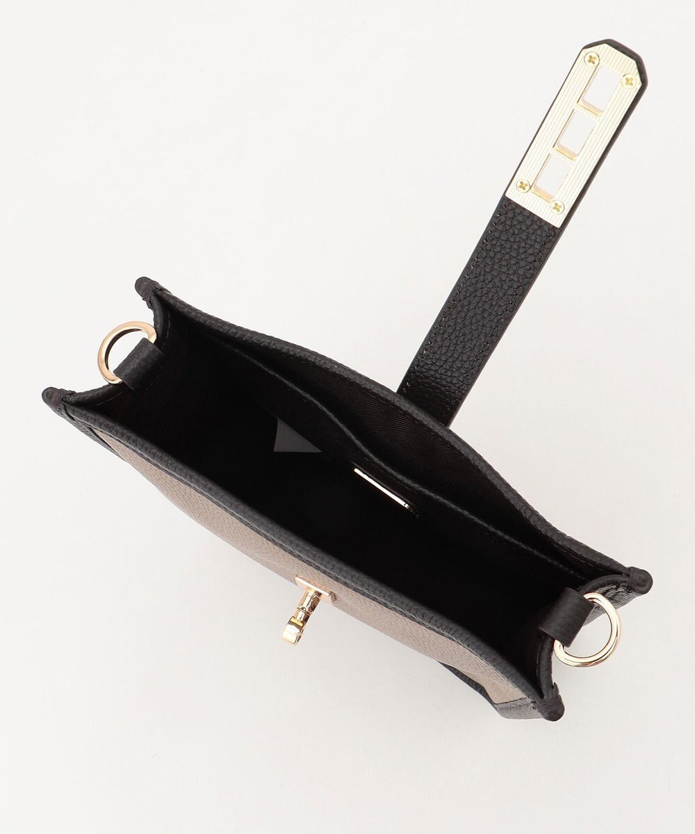 LA BAGAGERIE スクエアレザーミニショルダーバッグ 