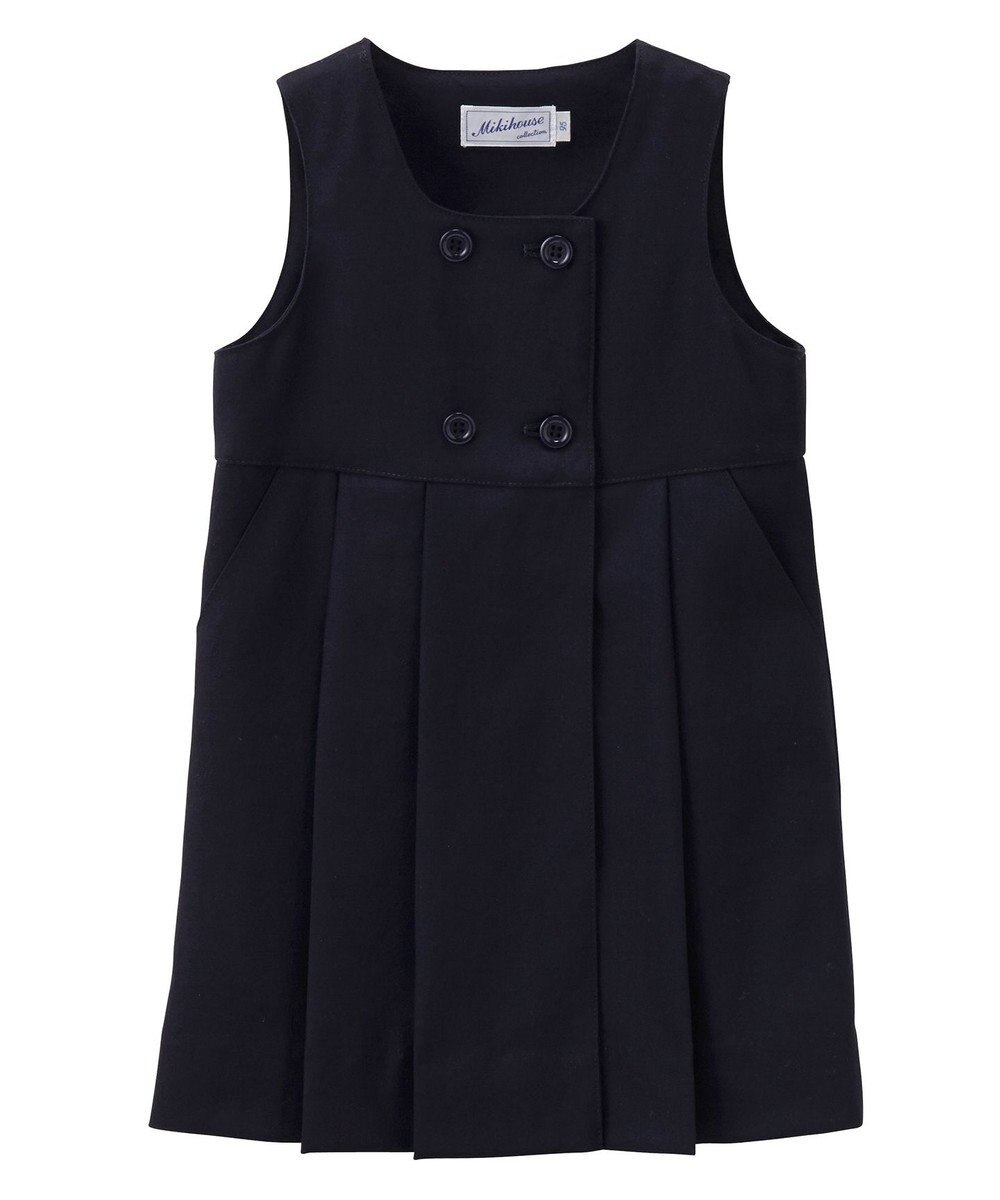 MIKI HOUSE HOT BISCUITS 【95-140cm】ウール素材のジャンパースカート 