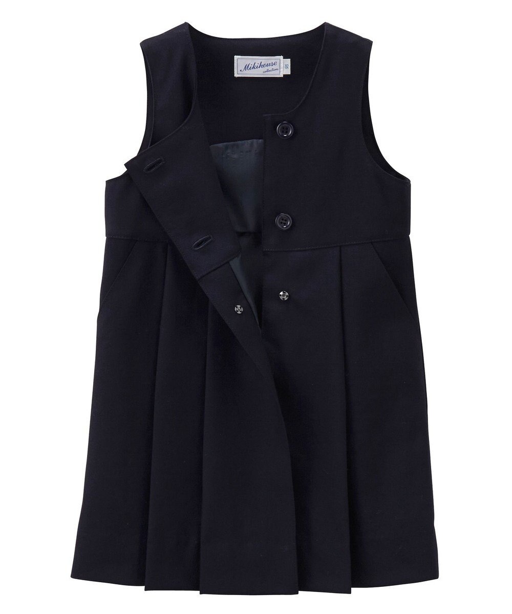 MIKI HOUSE HOT BISCUITS 【95-140cm】ウール素材のジャンパースカート 