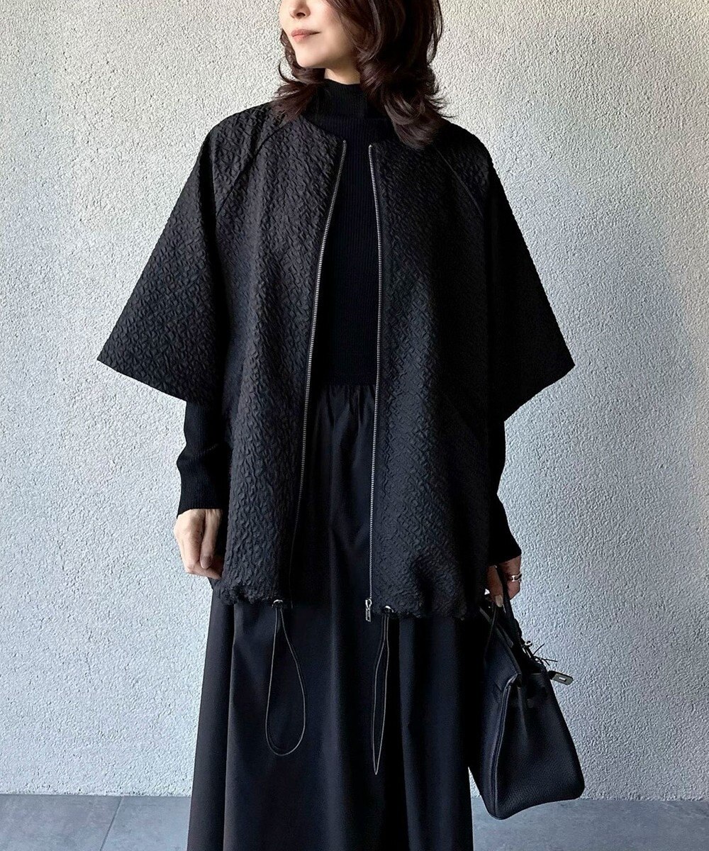 Green Parks AnriettMusee フロントジップジャガードブルゾン 