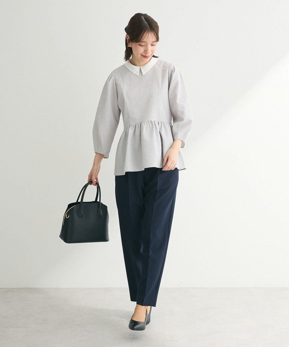 Green Parks ef-de 衿取り外しペプラムブラウス 