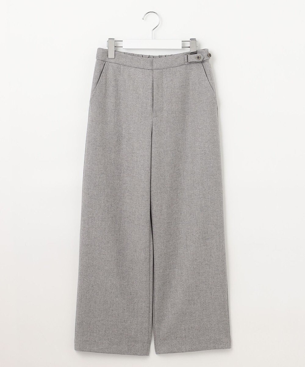 J.PRESS LADIES クラシカル ヘリンボーン セミワイド パンツ 