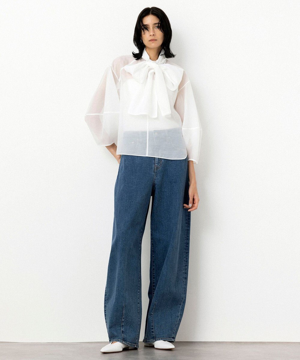 NAVE 【Nave・手洗い可】オーガンジーブラウス 