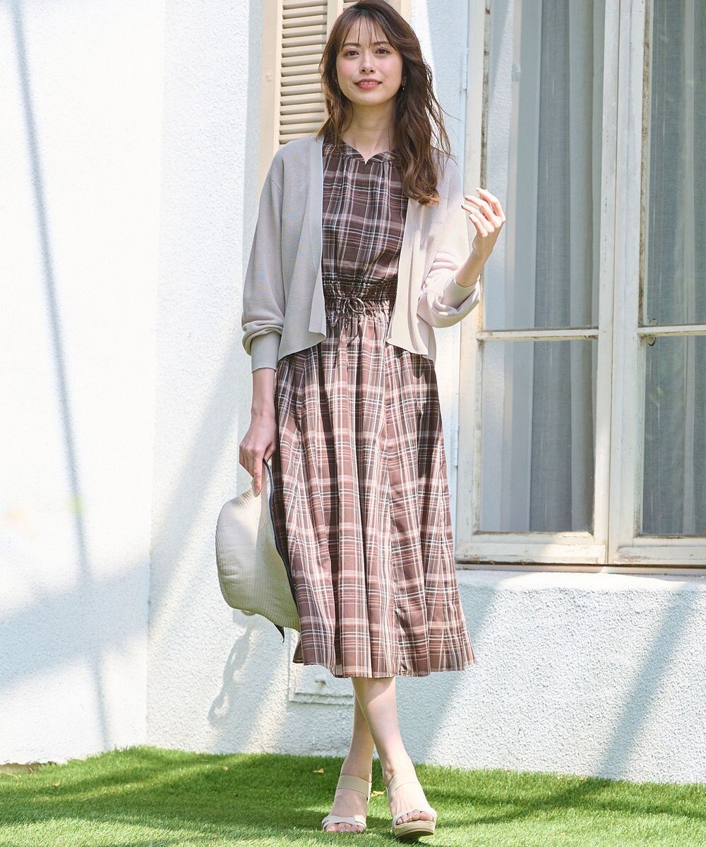 ANY SIS S 【洗える】ショートレングストッパー カーディガン 