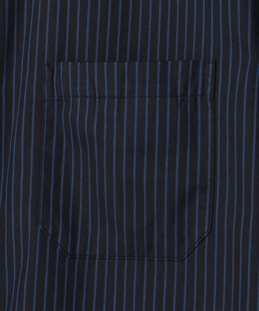 JOSEPH ABBOUD 【2WAY・リバーシブル・七分袖】リバーシブルストライプ シャツ 