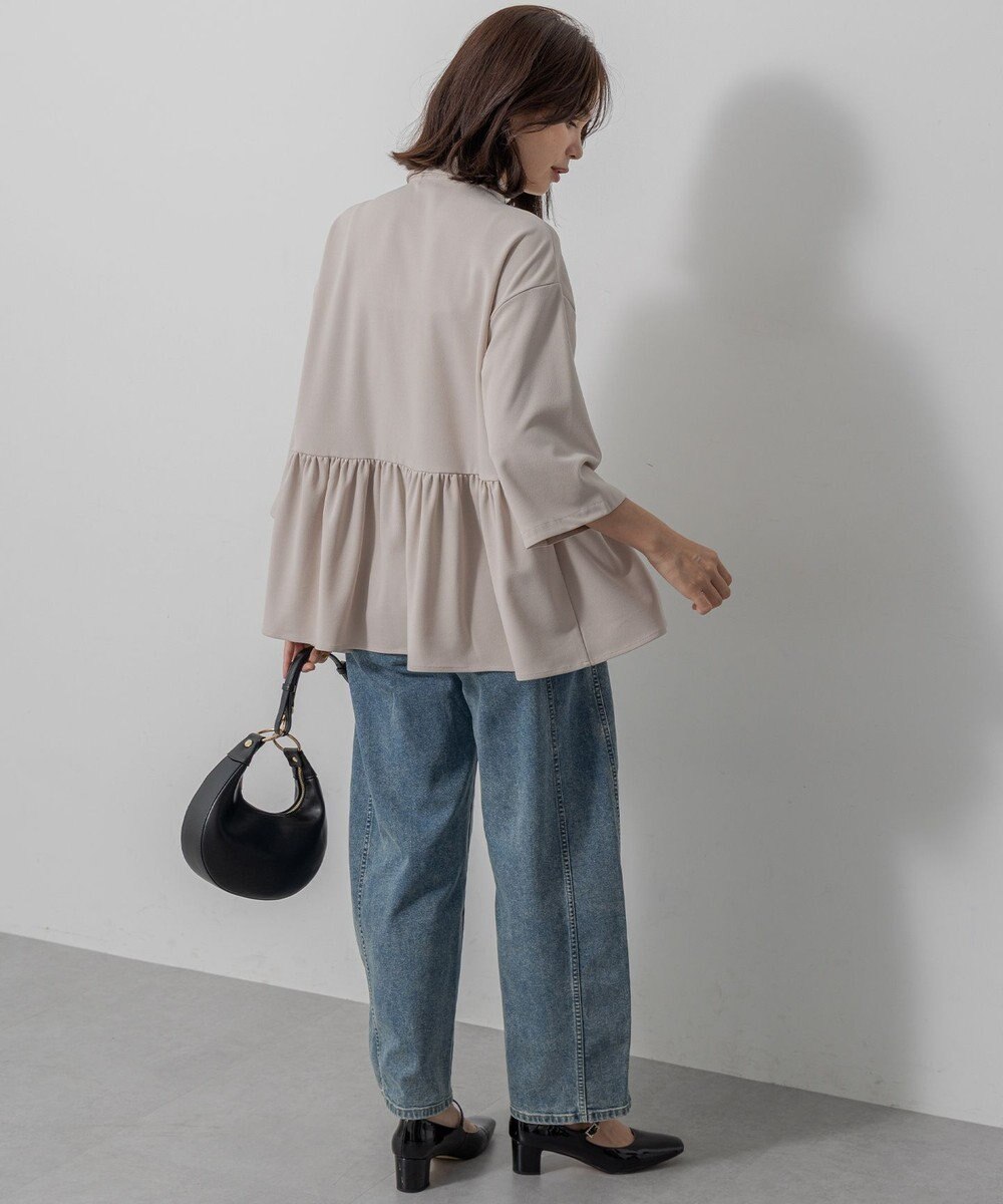 組曲 S ジョーゼットジャージーボウタイチュニック ブラウス 