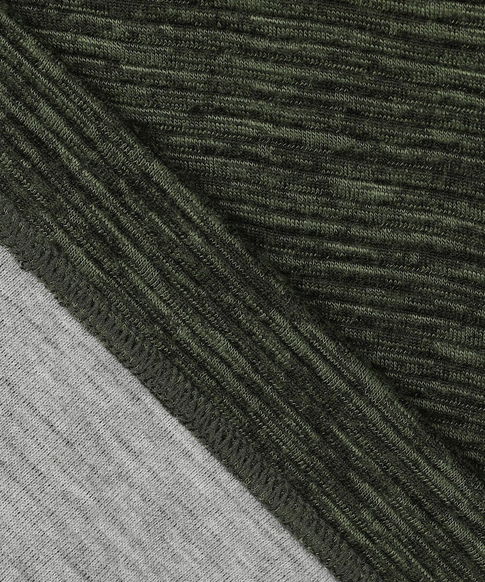 JOSEPH ABBOUD MOUNTAIN 【UNISEX】ランダムスラブリップハーフジップ 