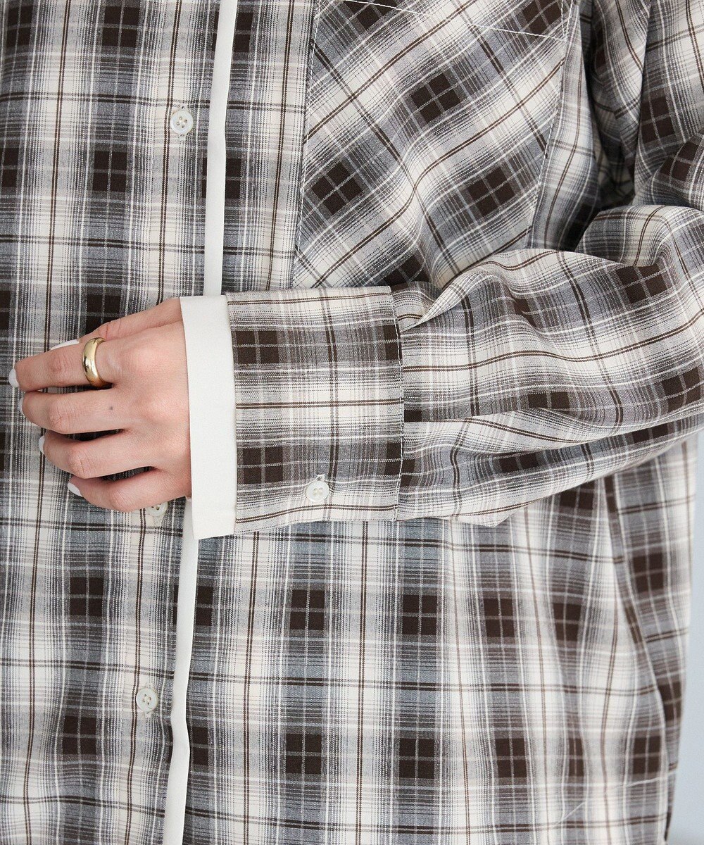 CRAFT STANDARD BOUTIQUE レイヤードライクチェックシャツ 