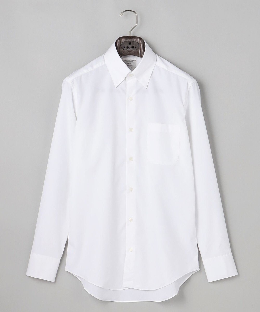 GOTAIRIKU 【形態安定】PREMIUMPLEATS_スナップダウン 通年ドレスシャツ(26年モデル) 