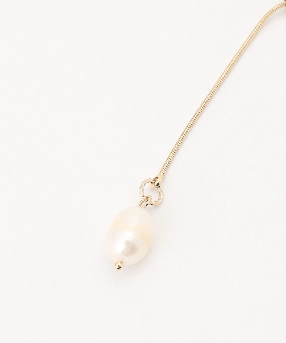 ANY SIS パール調ラリエット ネックレス 