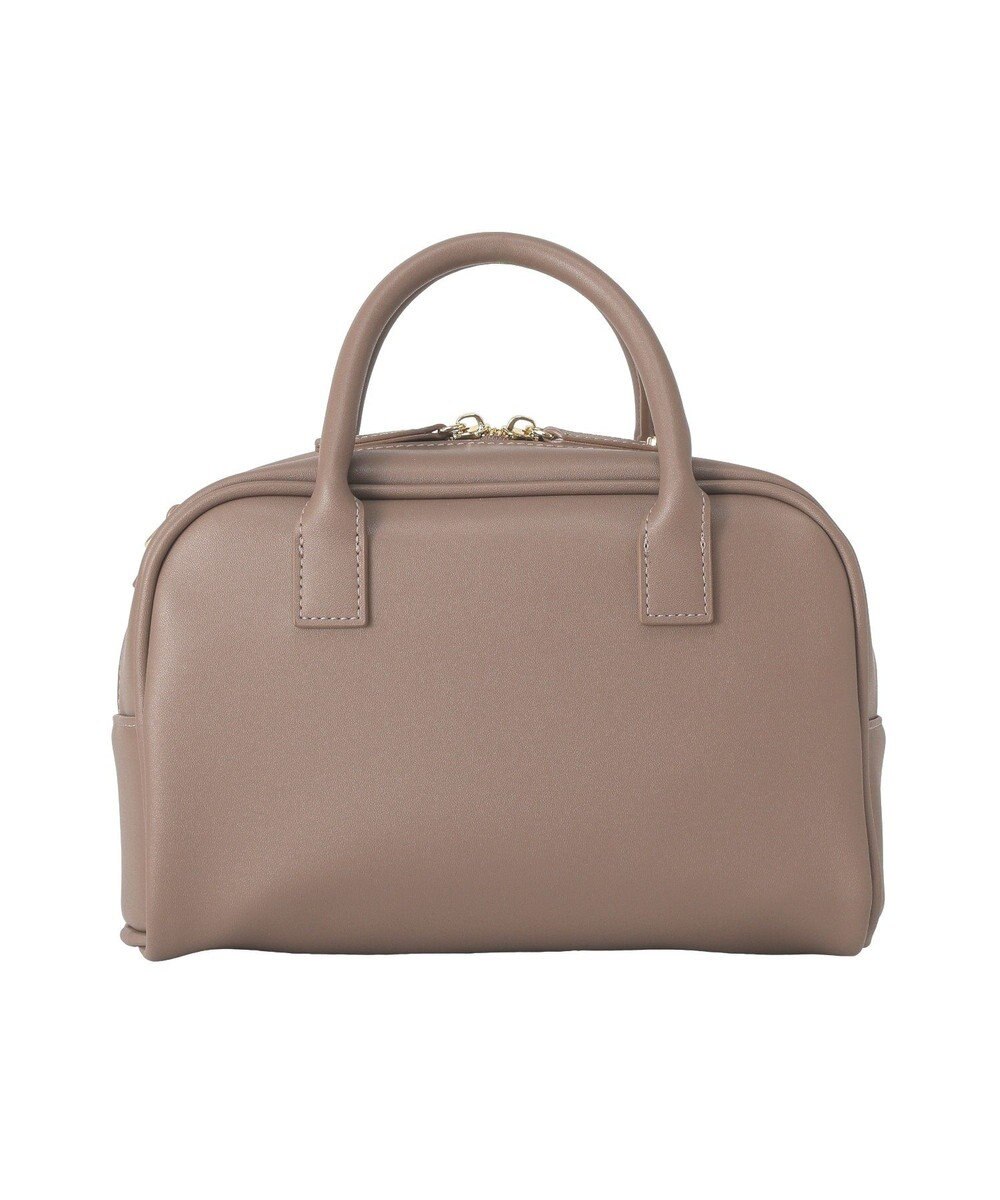 Maison de FLEUR チャーム付きスクエアボストンバッグ 