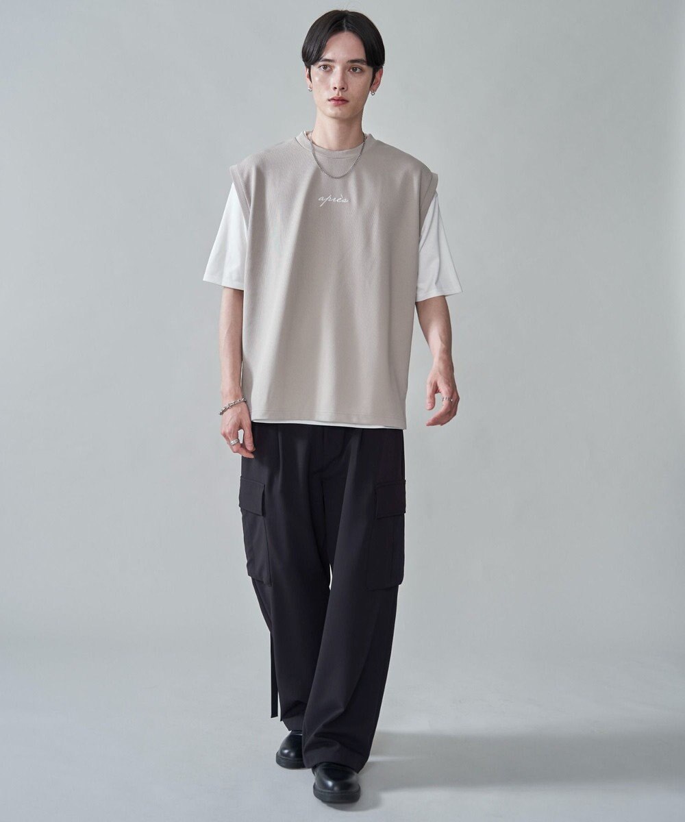 WEGO 【２点セット/ベスト×Tシャツ】アンサンブルベスト（SS） 