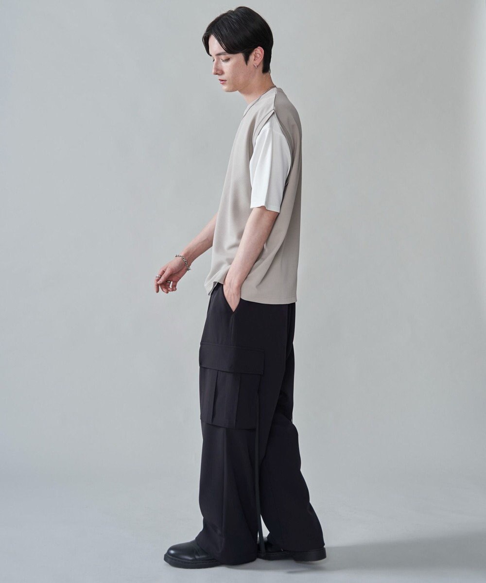 WEGO 【２点セット/ベスト×Tシャツ】アンサンブルベスト（SS） 