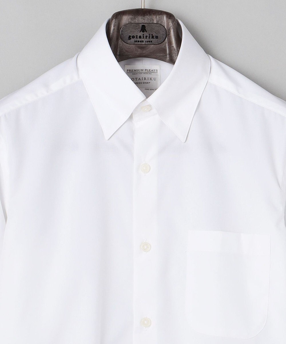 GOTAIRIKU 【形態安定】PREMIUMPLEATS_スナップダウン 通年ドレスシャツ(26年モデル) 