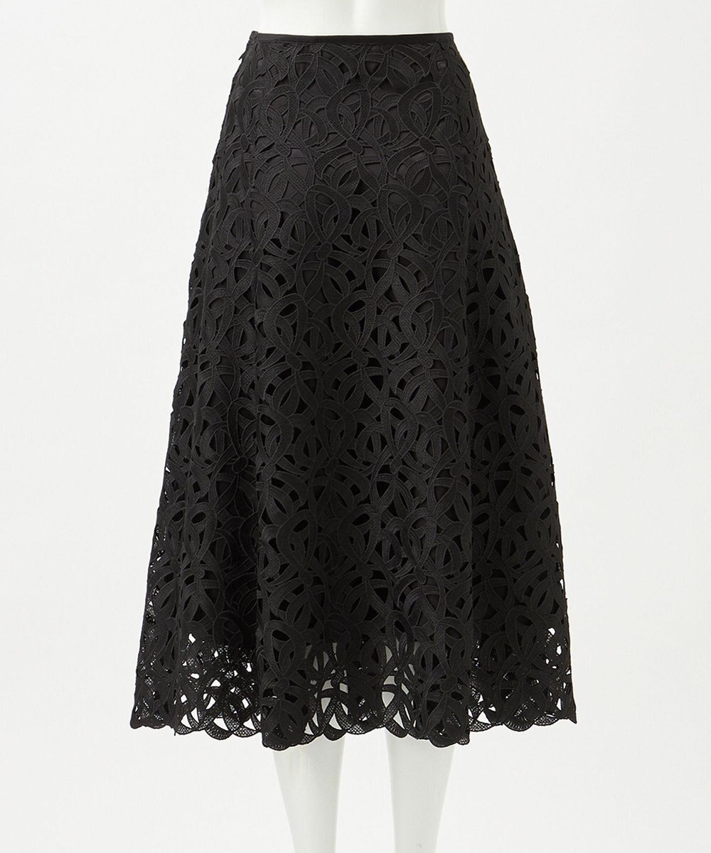23区 L 【エステータ】ジオメトリックレース スカート 