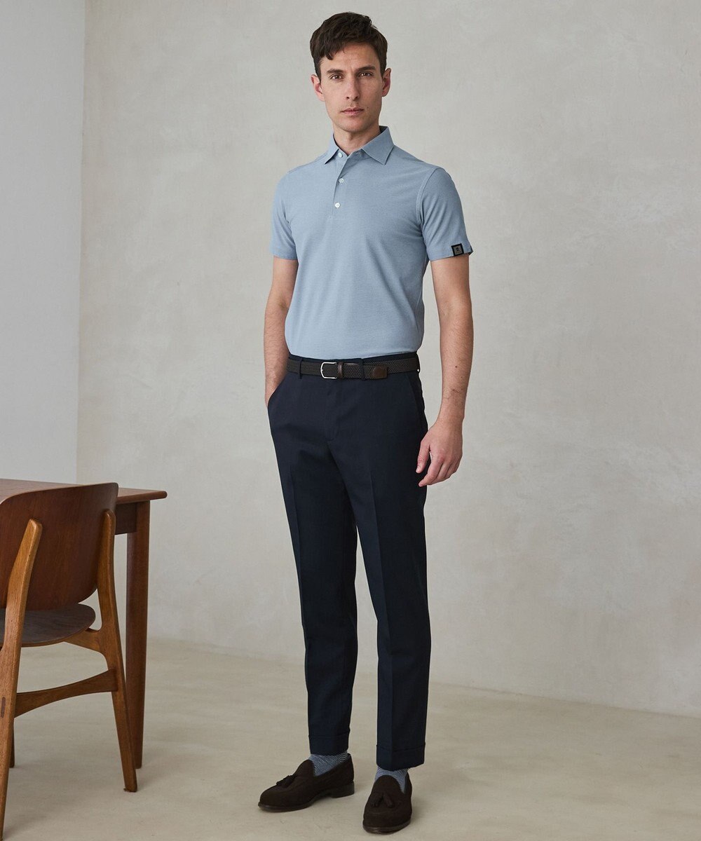 GOTAIRIKU 3年連続売上NO1/キングサイズ登場【仕事で着られる】キレイめ 鹿の子 BIZ ポロシャツ 