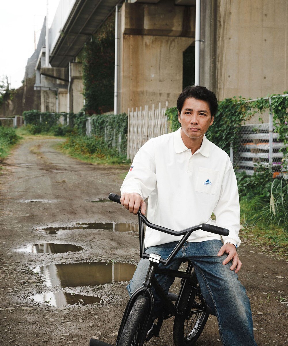 SHARE PARK MENS 【UVケア・吸水速乾・ストレッチ・軽量 】エンブレムポロTシャツ（L・XLサイズ） 