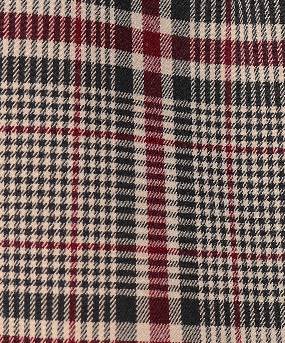 ANY L 【手洗い可/ウエストゴム/裏起毛】チェックボンディングタイトスカート 