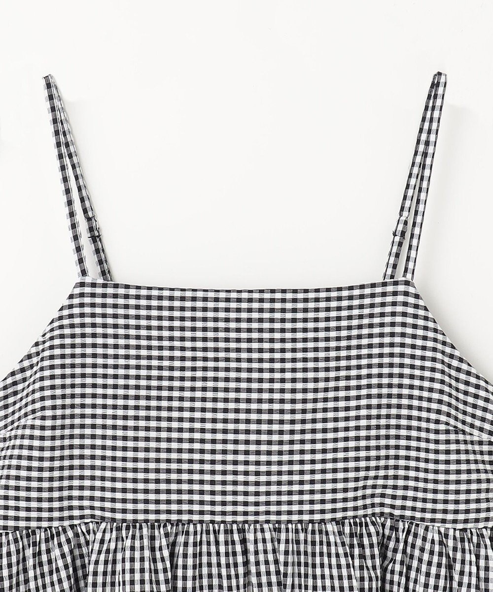 ANY 【洗濯機可能】ギンガムギャザーワンピース 