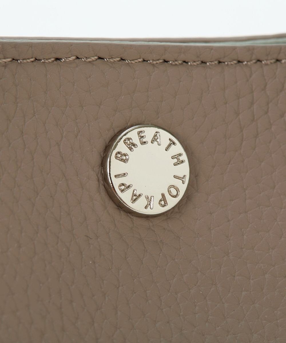 TOPKAPI 【Breath TOPKAPI】DUAL デュアル シュリンクレザー バイカラー トートバッグ チャーム付き 