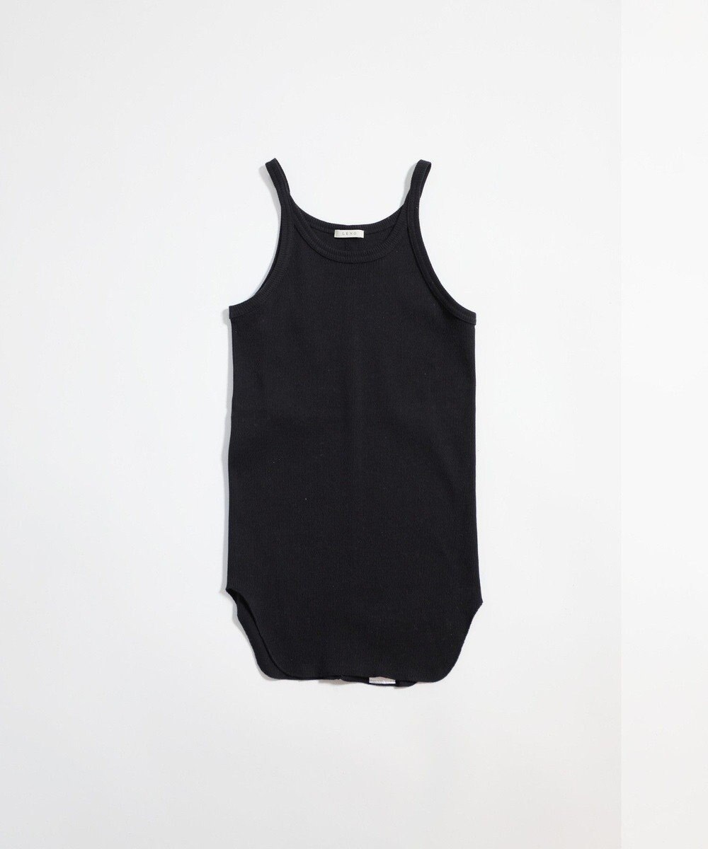 LENO TANK TOP　テレコタンクトップカットソー 