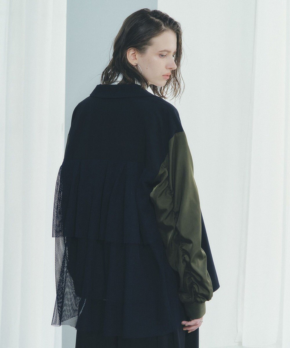 YECCA VECCA 異素材MIXテーラードジャケット 