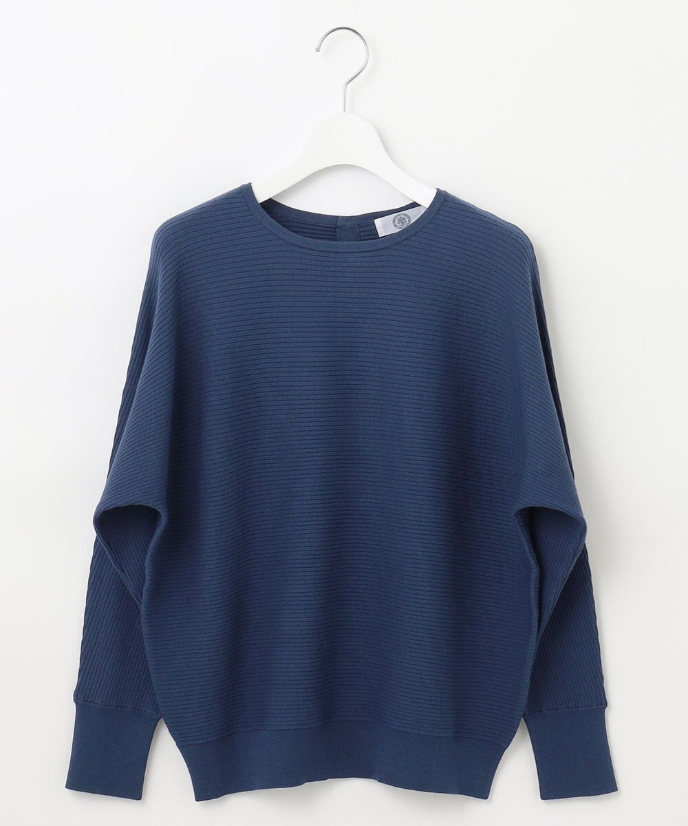 J.PRESS LADIES 【洗える】VIS/PE RIB ドルマンスリーブ ニット 