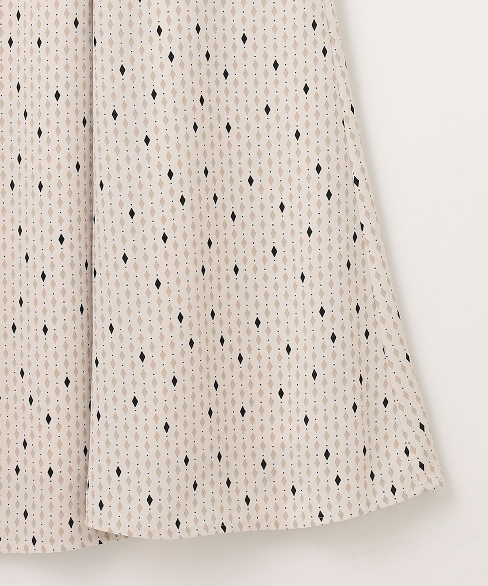 23区 L 【洗える】バックサテンアムンゼンレユールダイヤプリント スカート 