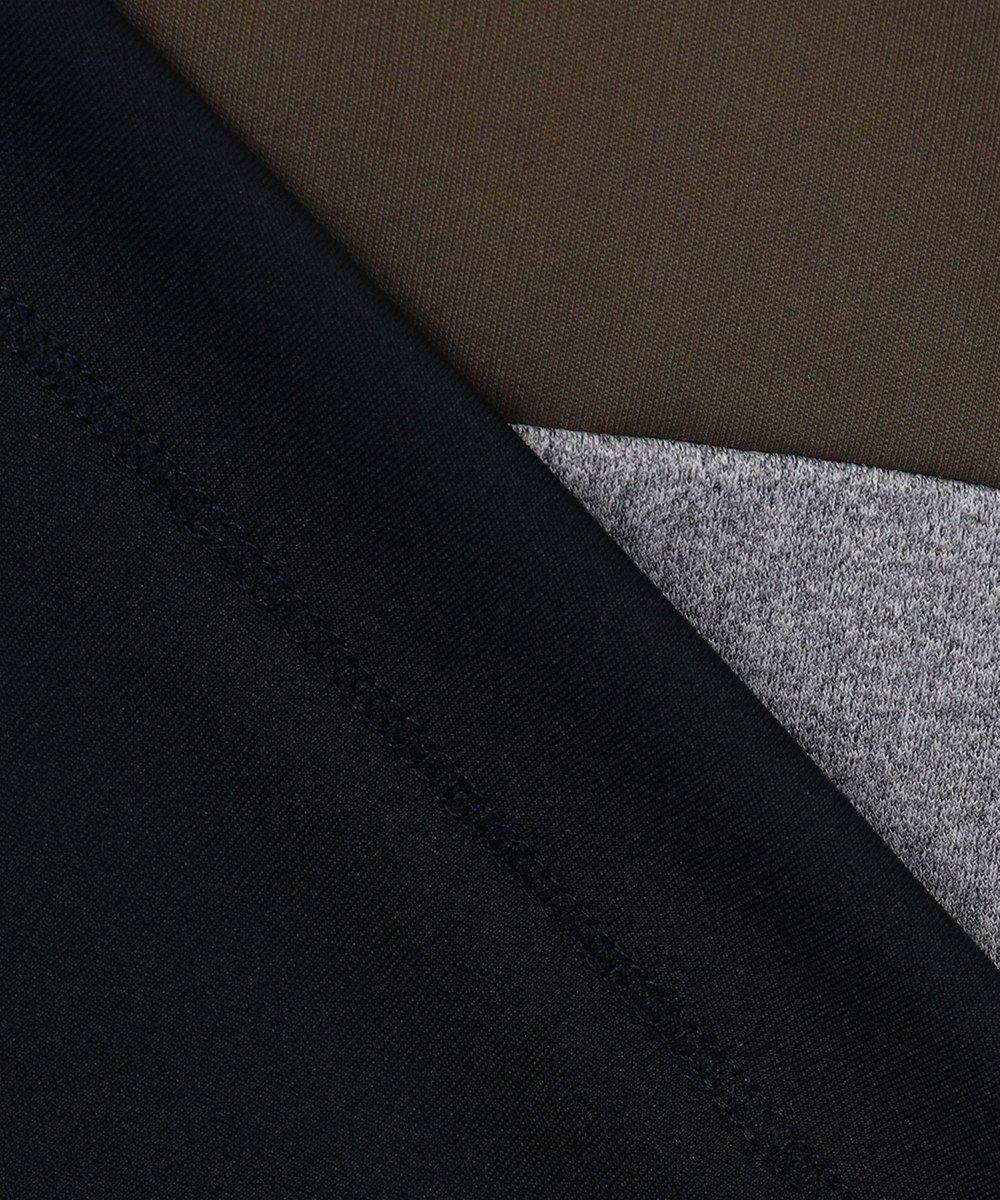 23区GOLF 【23Fondation】カラーブロック モックネックシャツ 一枚で主役級 ストレッチ性◎ 