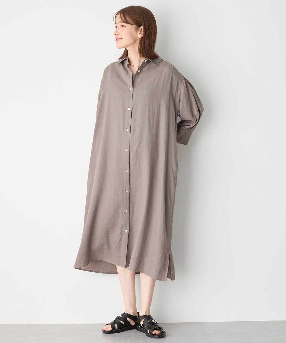 ANY ヨーロピアンリネンシャツワンピース 