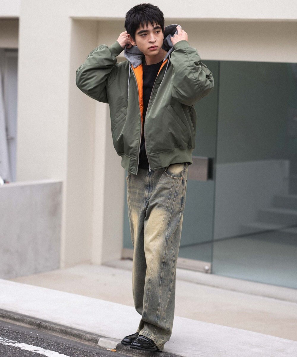 WEGO 【ユニセックス着用ITEM】2WAYフードパファーMA－1 