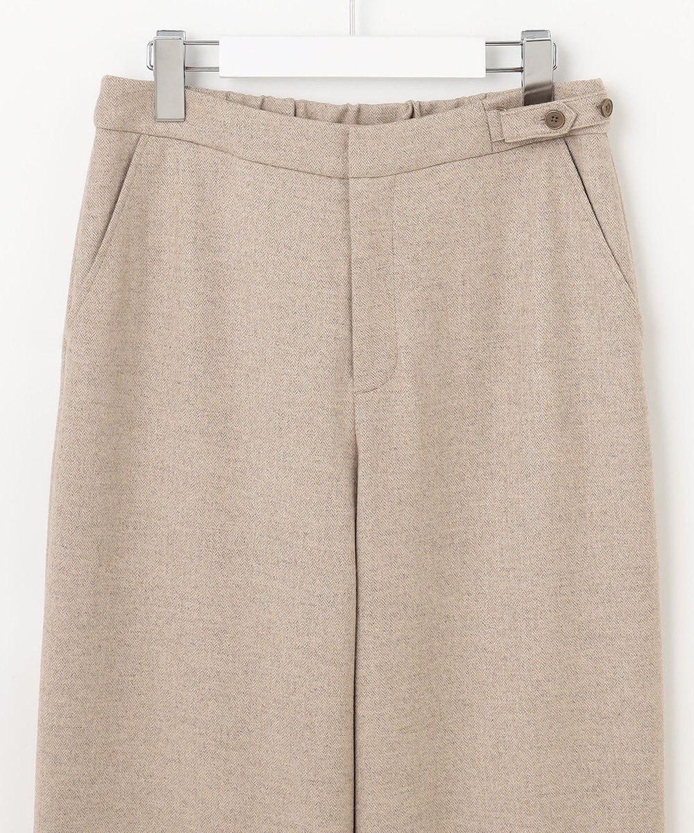 J.PRESS LADIES クラシカル ヘリンボーン セミワイド パンツ 