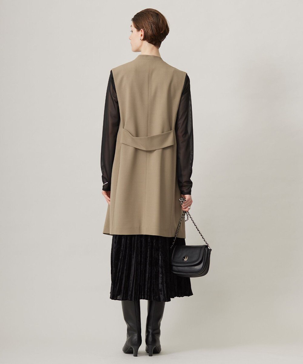 ICB 【洗える】ウール2WAYストレッチ ジレ 