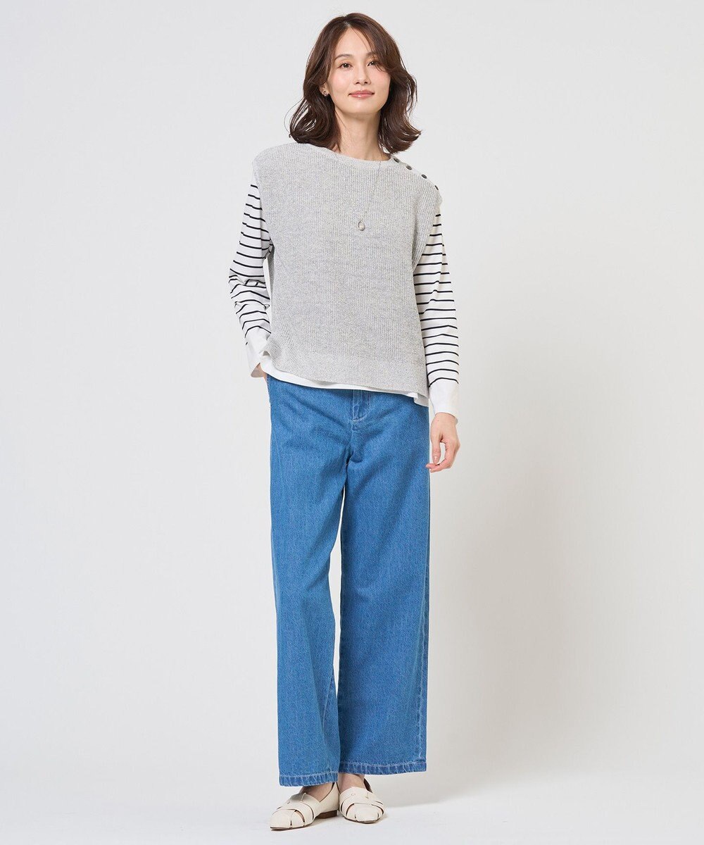 J.PRESS LADIES サークルパール ワントップ ネックレス 