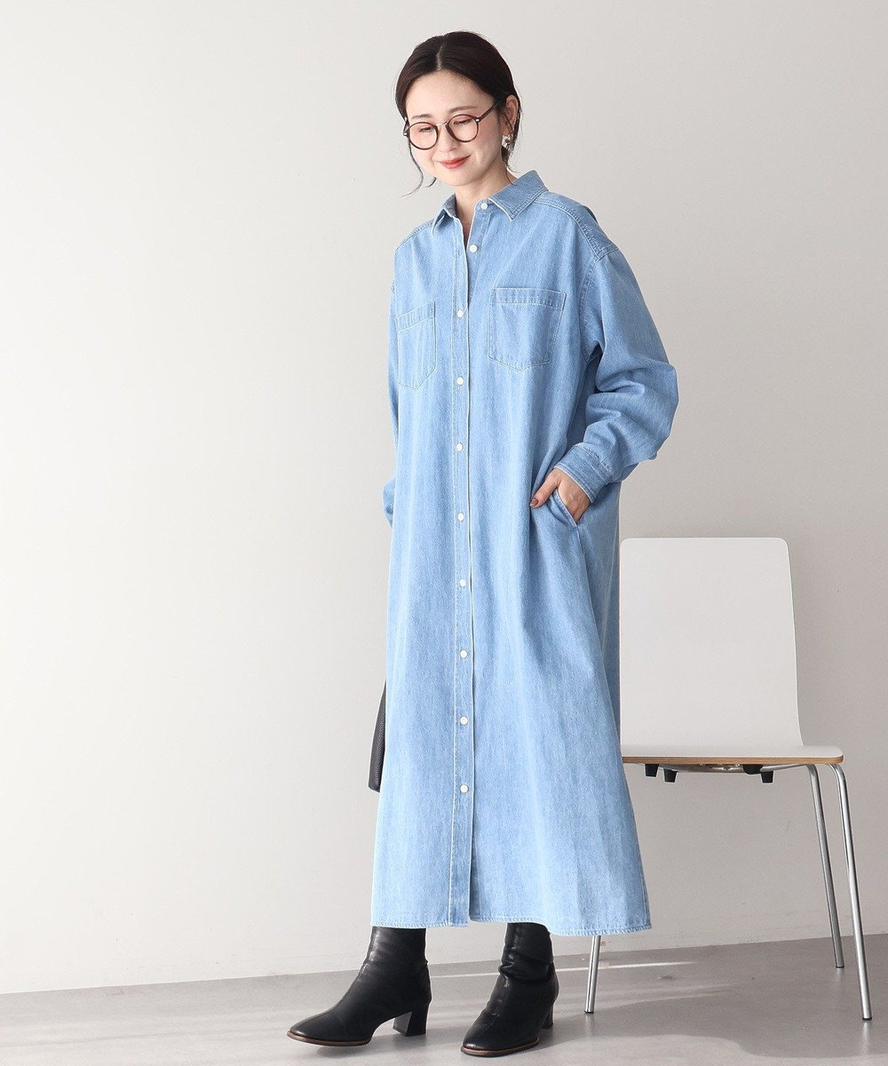 AMERICAN HOLIC 【先行予約】デニムシャツワンピース 