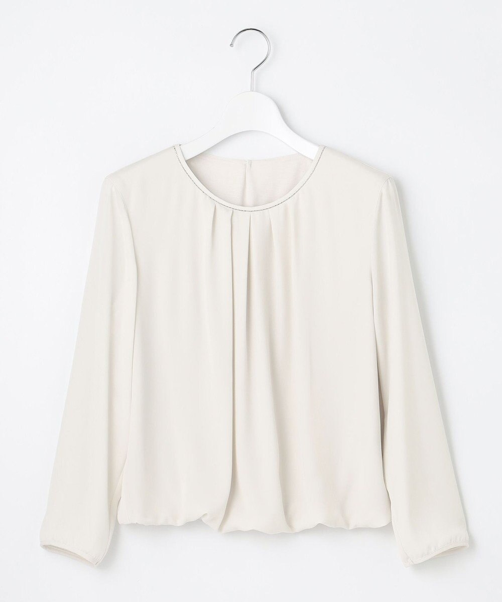 23区 L 【洗える】シルキーデシン ボールチェーン カットソー 