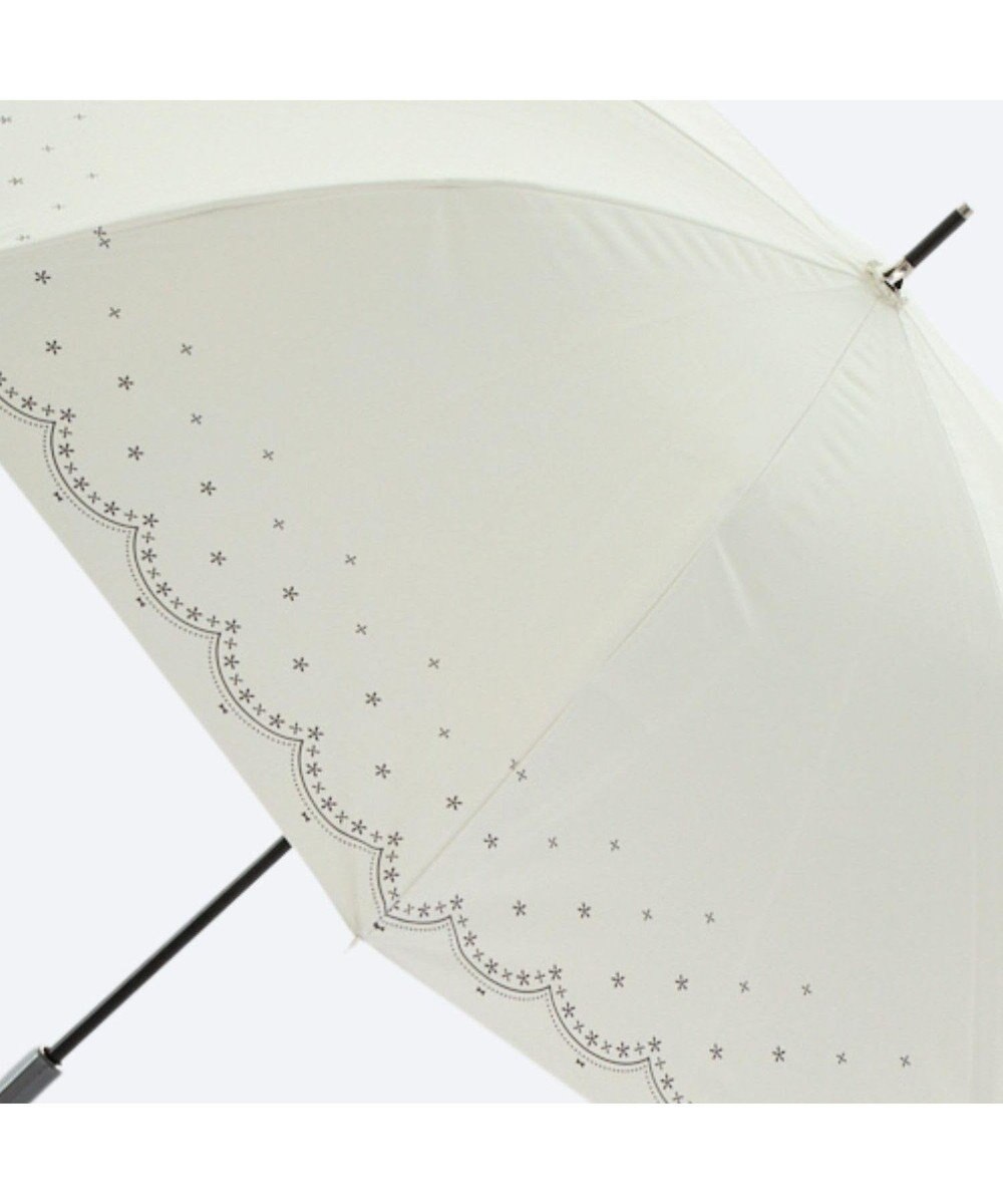MOONBAT 晴雨兼用日傘 長傘 スカラ刺繍柄プリント／遮光 遮熱 UV 