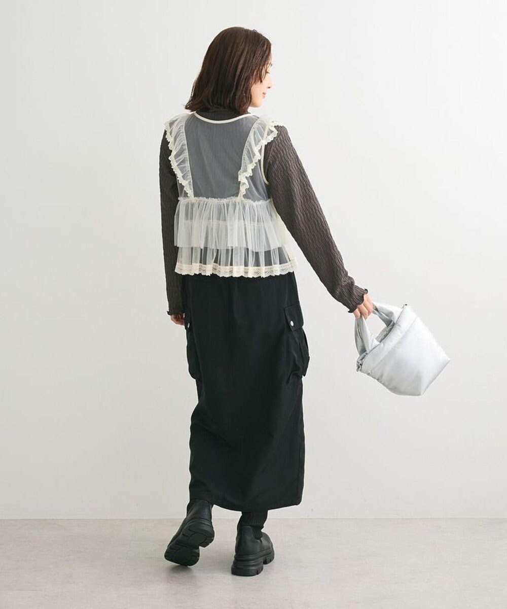 Green Parks ・ＥＬＥＮＣＡＲＥ　ＤＵＥ　チュールラッフルベスト 