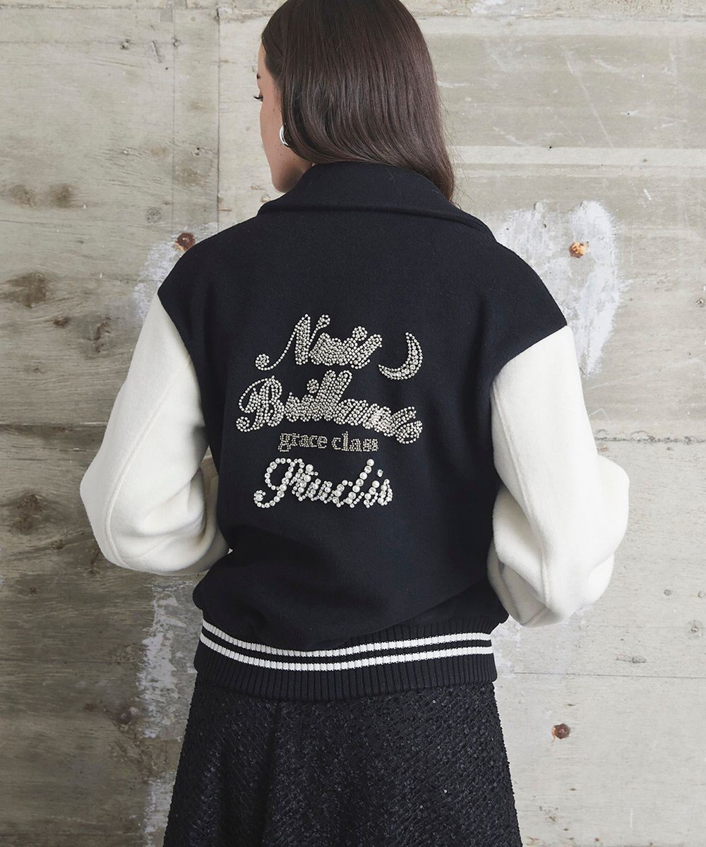 GRACE CONTINENTAL バーシティembジャケット 