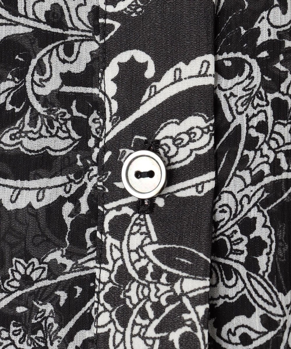 23区 L 【一部店舗限定/速乾性/洗える】モノトーンプリント ワンピース 