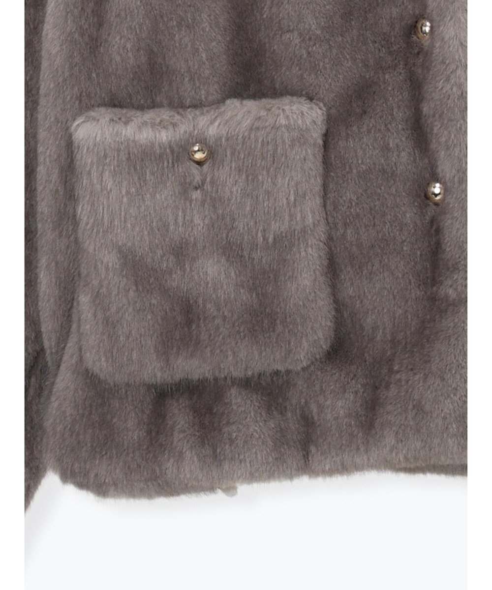 Te chichi グラデーションファーノーカラージャケット《2025winter catalog item》 