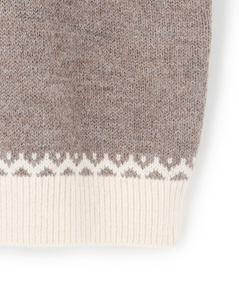 23区 【洗える】ジャガード クルーネック ニット 