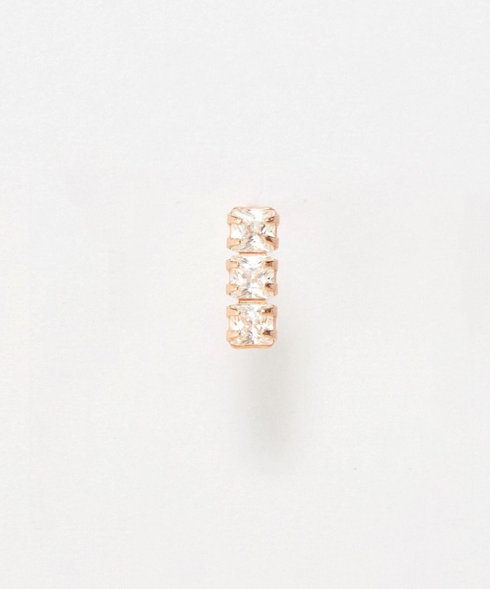 Phoebe 【K10】ストーンバーピアス(片耳)　ローズゴールド 