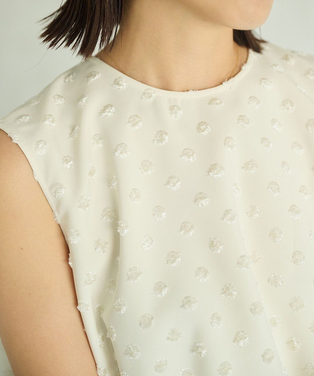 #Newans ジャガードドットバルーンブラウス 