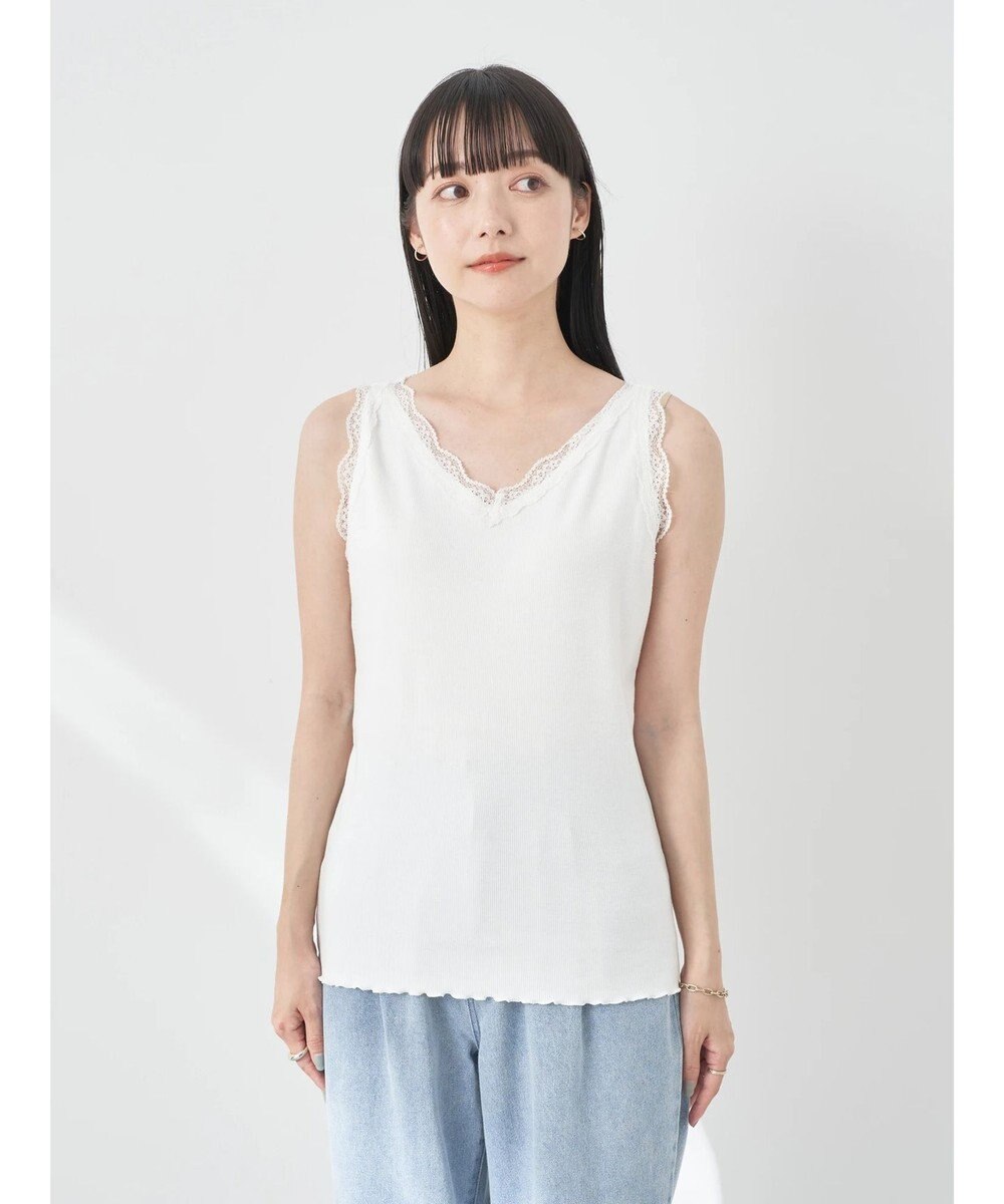 earth music&ecology 前後２ＷＡＹレースタンクトップ 