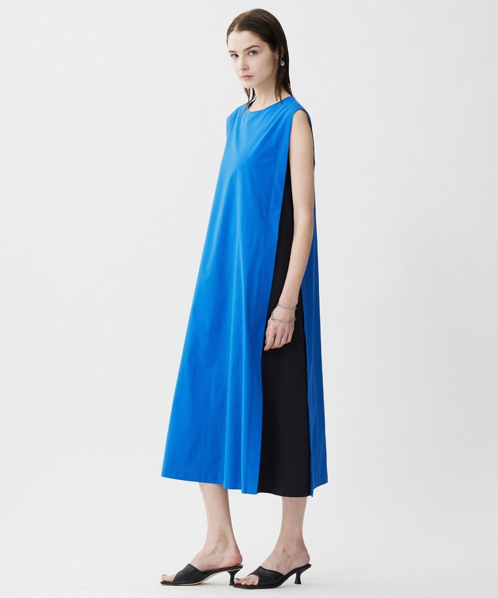 ICB 【接触冷感・UVカット・洗える】RENUソフトタイプライター バイカラーワンピース 