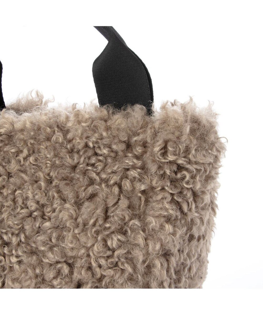 UNBILLION カシュカシュ cachecache / フェイクファー×チェック柄リバーシブルトート 