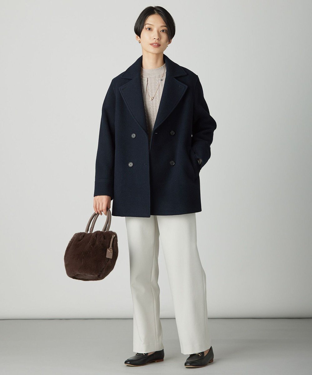 J.PRESS LADIES 【WEB限定カラーあり】Jackal ソフトメルトン Pコート 