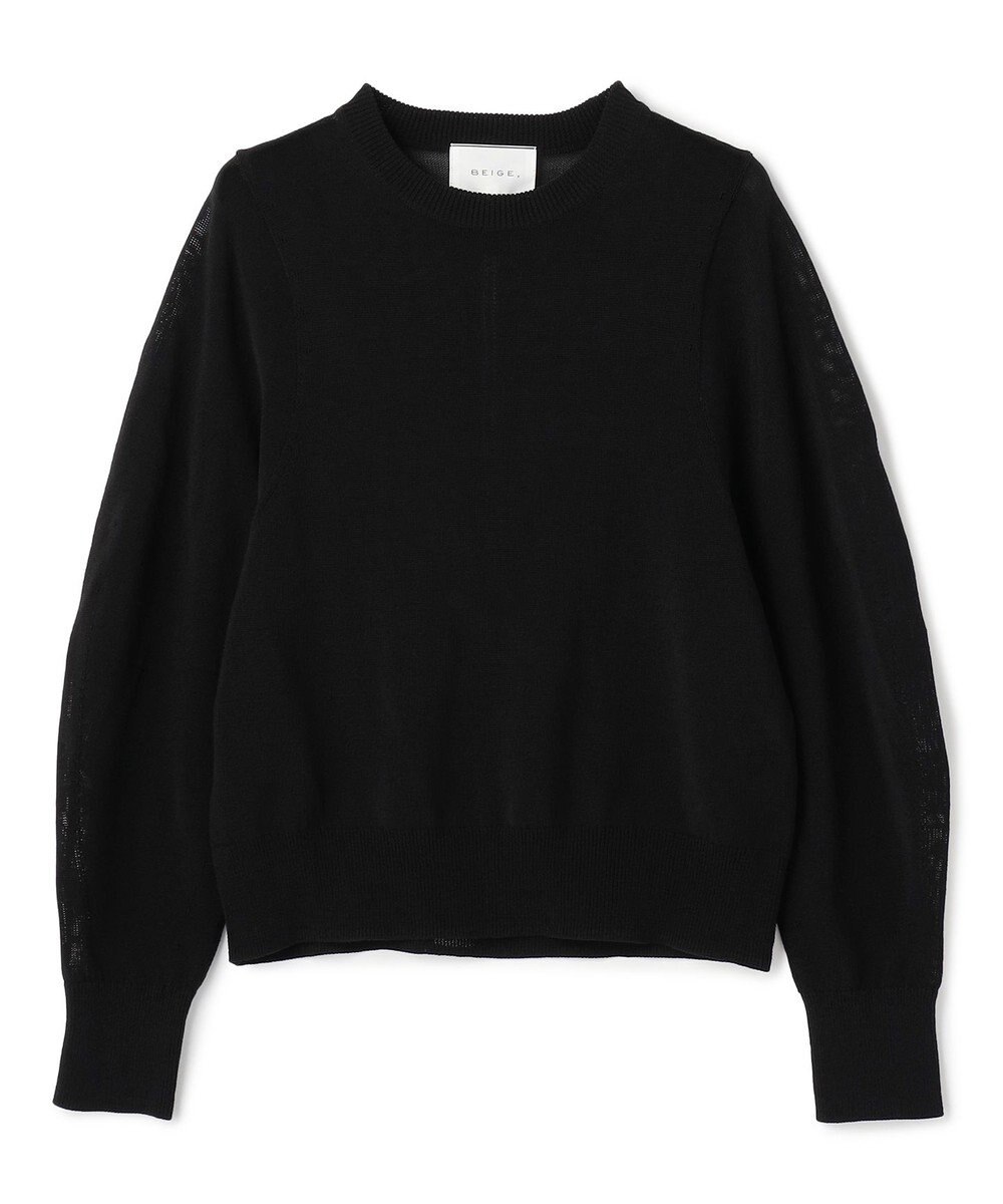 BEIGE， ARSENOPY / コットンドライタッチクルーネックニット 