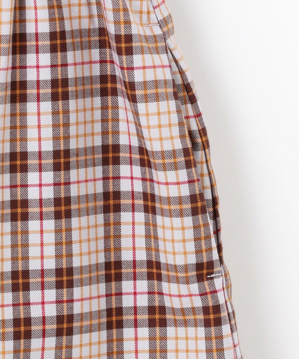 組曲 KIDS 【150-160㎝】リセチェックシャツ ワンピース 